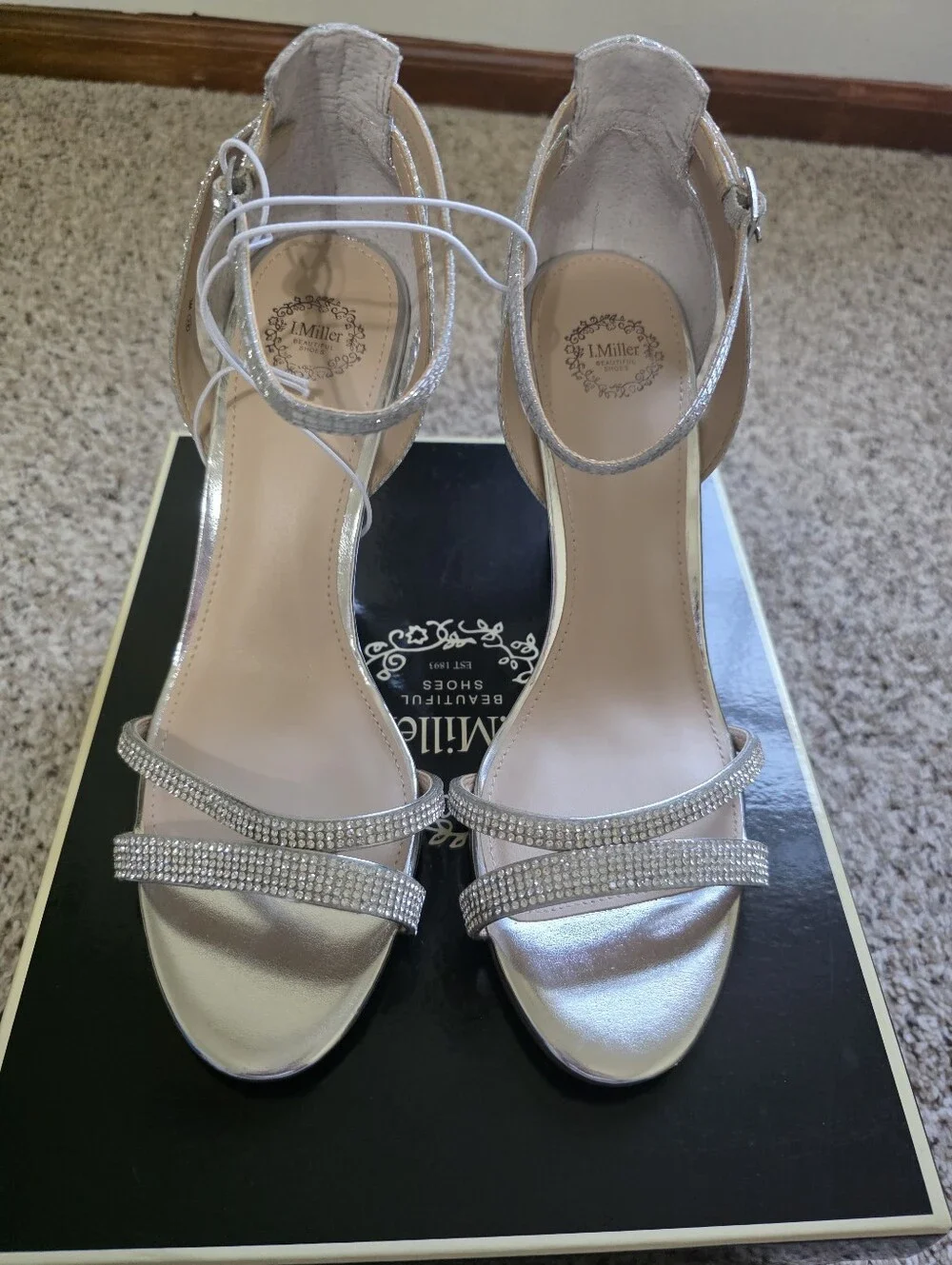 IM Vanny Silver Strappy Heeled Sandals